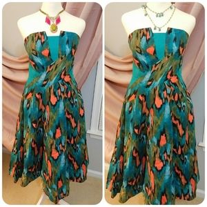 🎉 SALE 🆕Anthropologie🌷Statement Strapless Dress